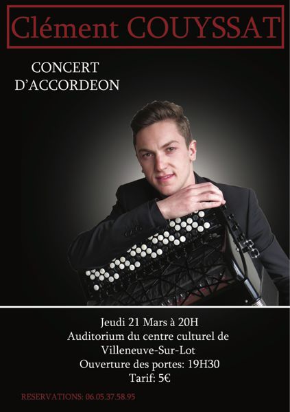 Clément Couyssat- Concert d'accordéon