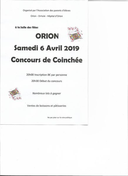 concours de coinchée