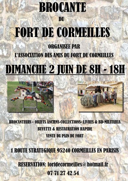 BELLE BROCANTE DANS LE FORT DE CORMEILLES EN PARISIS