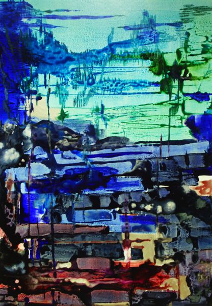 Une exposition de peintures contemporaines de Russell Boncey - L’eau et ses consorts : le vent, le ciel et leurs signes