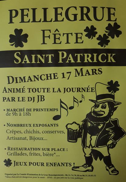 Fête de la Saint Patrick et Marché de Printemps