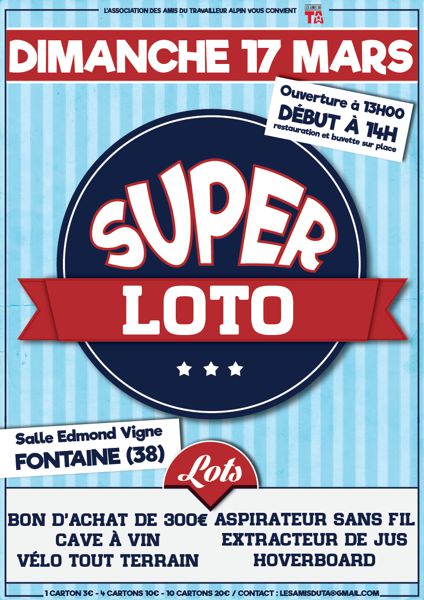 Super LOTO 17 Mars FONTAINE