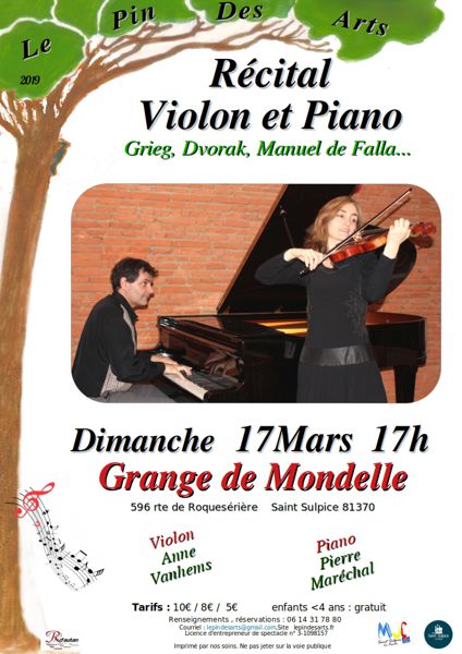 Concert de Musique de Chambre : Violon ,piano