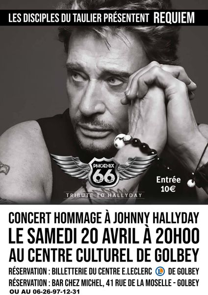 concert du groupe phoenix 66 hommage à Johnny hallyday