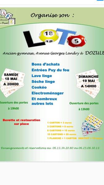 Loto de L'APE de Dozulé