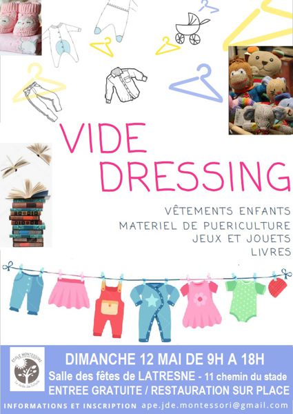 Vide-dressing bébé et enfants, livres, jouets et matériels de puéricuture