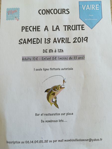 Concours pêche à la truite