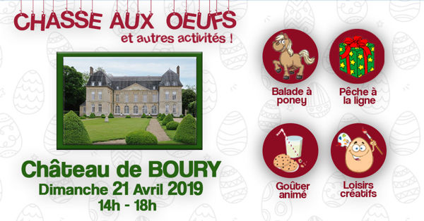 Chasse aux Oeufs au Château de Boury