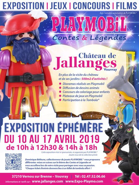 Exposition de Playmobil au château de Jallanges - Pâques 2019