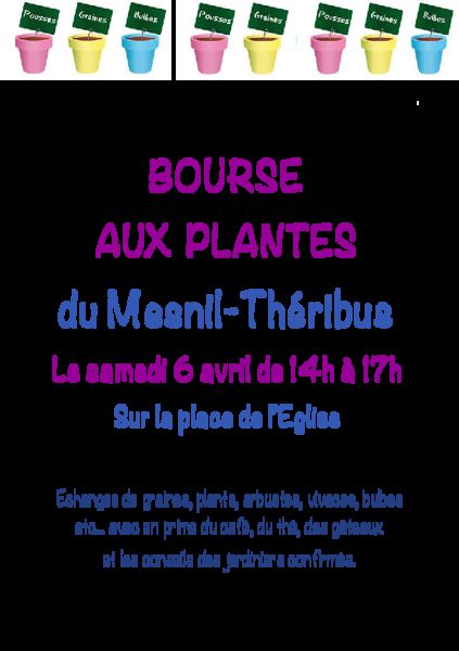 BOURSE AUX PLANTES