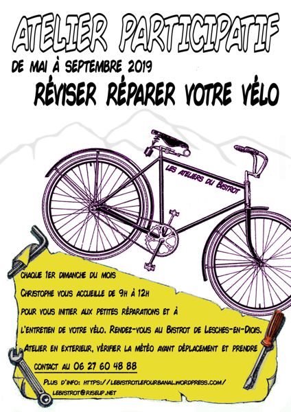 ATELIER PARTICIPATIF réviser réparer votre vélo