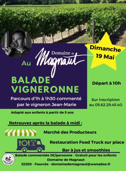 Balade Vigneronne Dimanche 19 Mai !