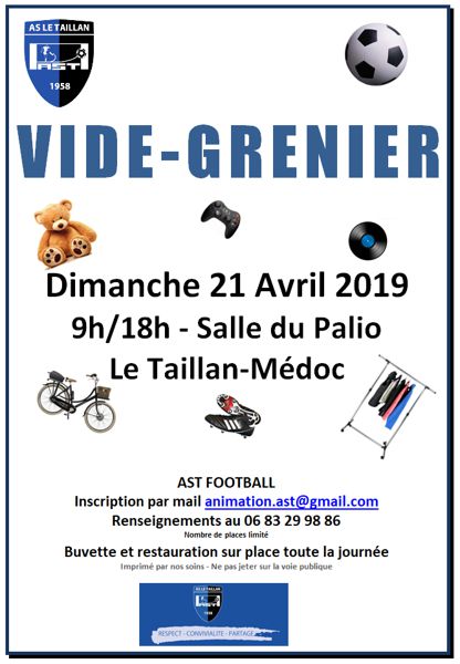 Vide Grenier Amicale Sportive Taillannaise