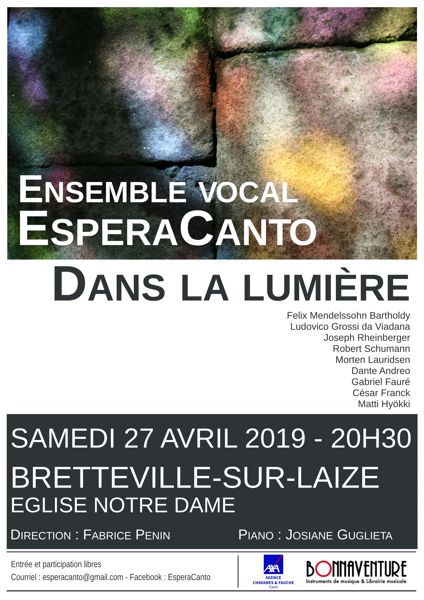 Dans la Lumière, concert chorale et instrumental