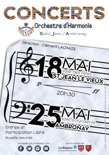 Concert de l'OHSJA à St Jean le Vieux le 18 mai 2019