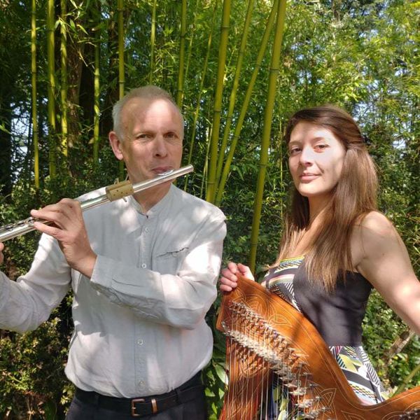 Duo NYGMA en concert(flûtes et harpe) 