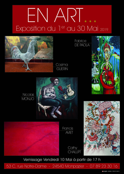 En Art...nouvelle expo  du 1 au 30 Mai 2019