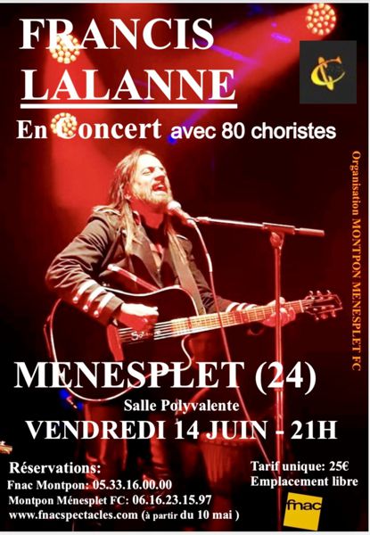 Concert FRancis LALANNE avec 80 choristes