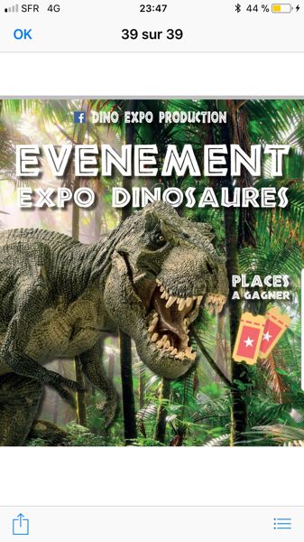 Exposition de dinosaures