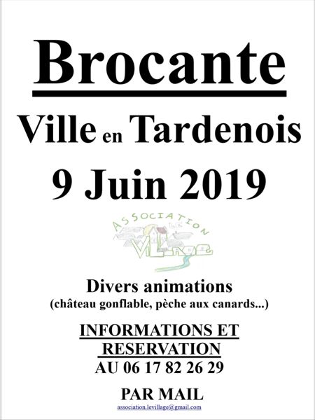 Brocante de ville en tardenois