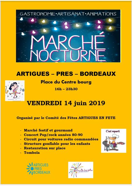 Grand marché nocturne gourmand et festif