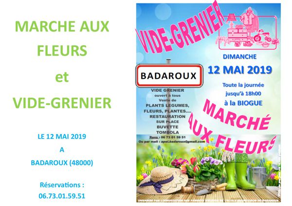 MARCHE AUX FLEURS et VIDE GRENIER