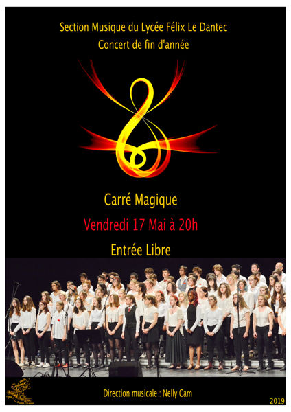 Concert de fin d'année de la chorale du Lycée Le Dantec.