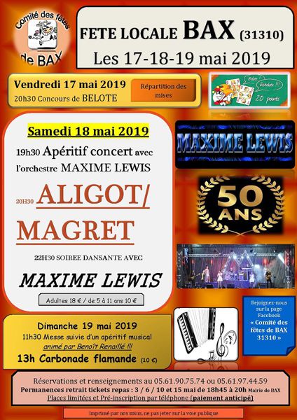 Fête locale de BAX