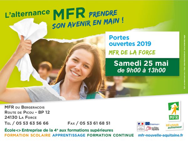 Portes Ouvertes à la MFR du Bergeracois : samedi 25 mai
