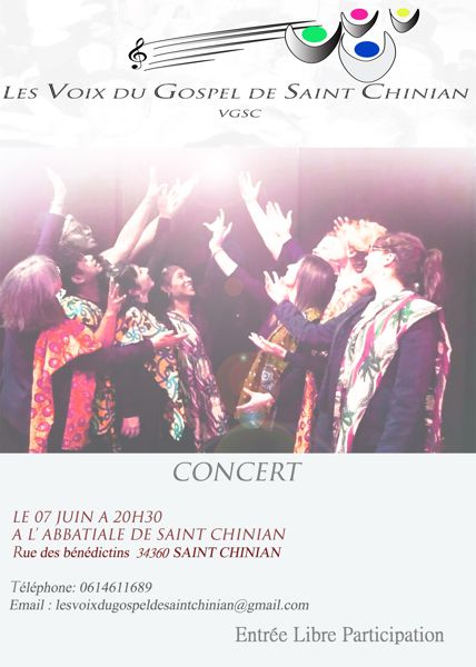 Concert les Voix du Gospel de Saint-Chinian