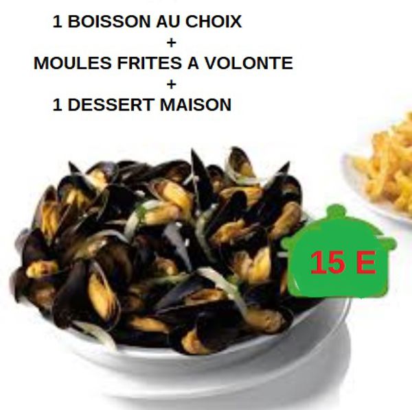 Moules Frites à volonté au RESTO DRIVE-IN