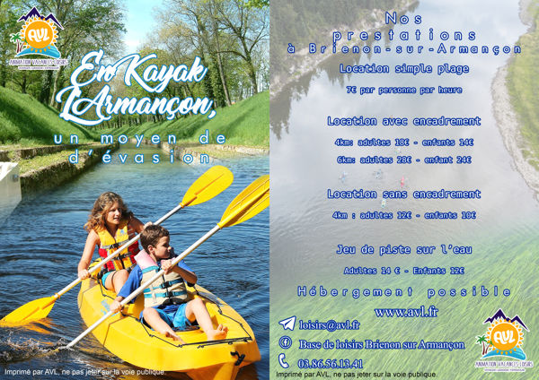 Location de kayak et paddle