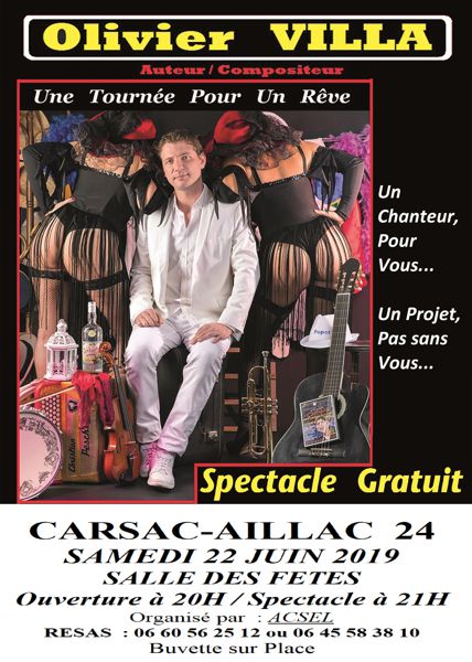 Concert Gratuit de Olivier VILLA