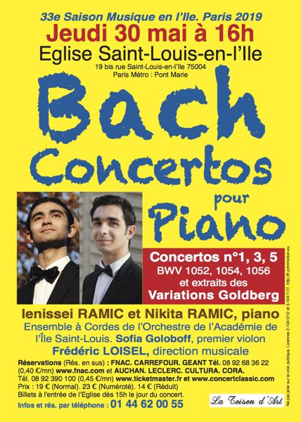 BACH Concertos pour piano