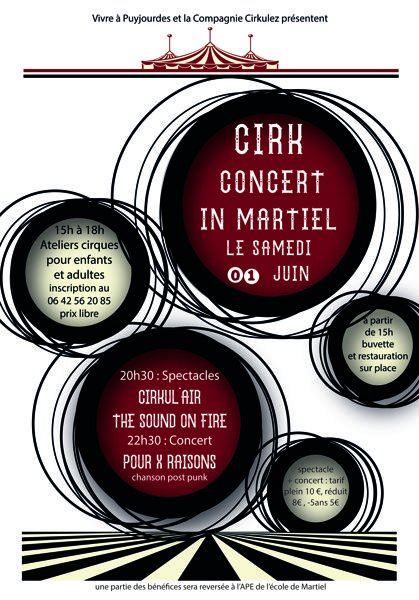cirk et concert in Martiel