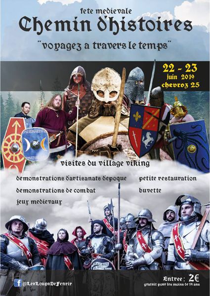 Fête médiévale CHEVROZ (25) du 22-23 juin 2019