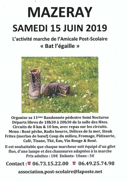 Randonnée semi nocturne