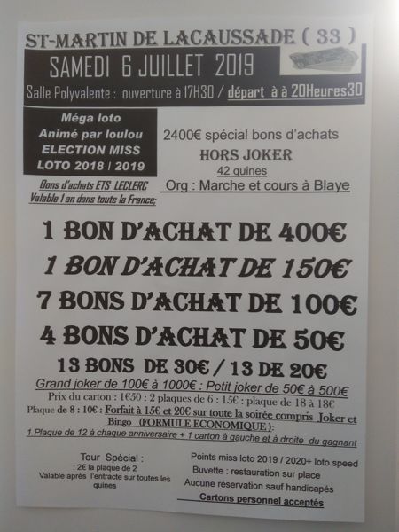 MEGA LOTO Sécial bons d'achat 2400 euros de gain