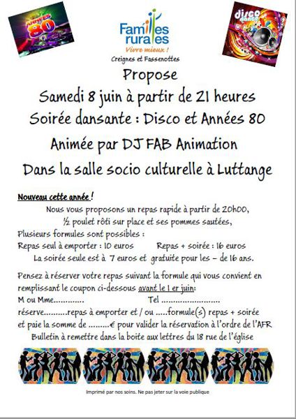 soirée dansant disco et 80's