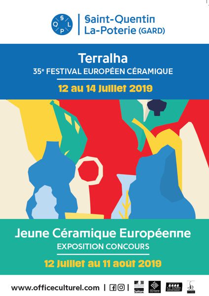 Exposition Terralha, Festival Européen Céramique à Saint Quentin la Poterie du 12 juillet au 11 août 2019