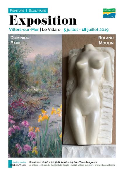 Exposition peintures et sculptures D.Bakk et R.Moulin