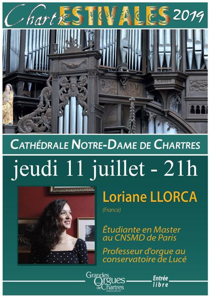 Concert d'orgue - Loriane LLORCA - Soirée Estivale 2019