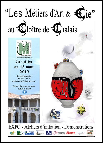 Exposition Métiers d'Art et Cie au cloître de Chalais