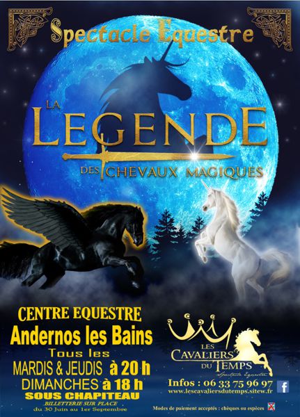 Spectacle équestre la légende des chevaux magique