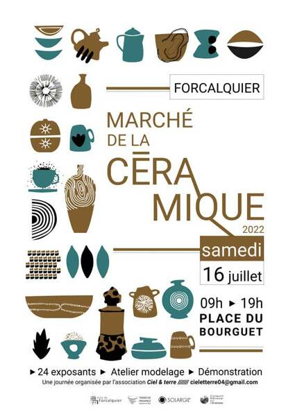 Marché de la céramique de Forcalquier