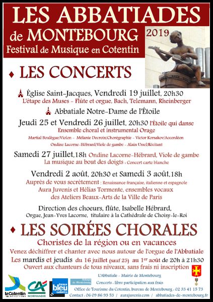 Les Abbatiades de Montebourg, festival de musique en Cotentin