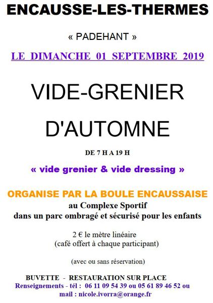 VIDE GRENIER   VIDE DRESSING