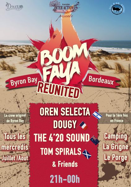 Boom faya concert reggae avec DOUGY