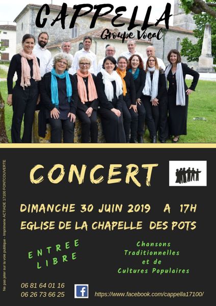 Concert Groupe Vocal CAPPELLA