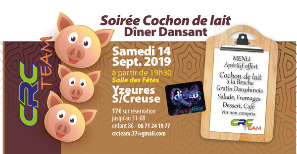 Soirée cochon de lait Dîner Dansant